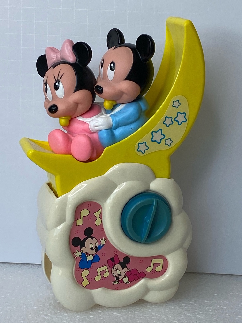 Vintage Disney Baby Mickey & Minnie Mouse
Musical Crib Rail Rocker Music Box